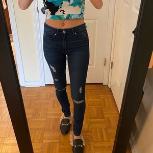 H&M Distressed Skinny Jeans, size 34/4
